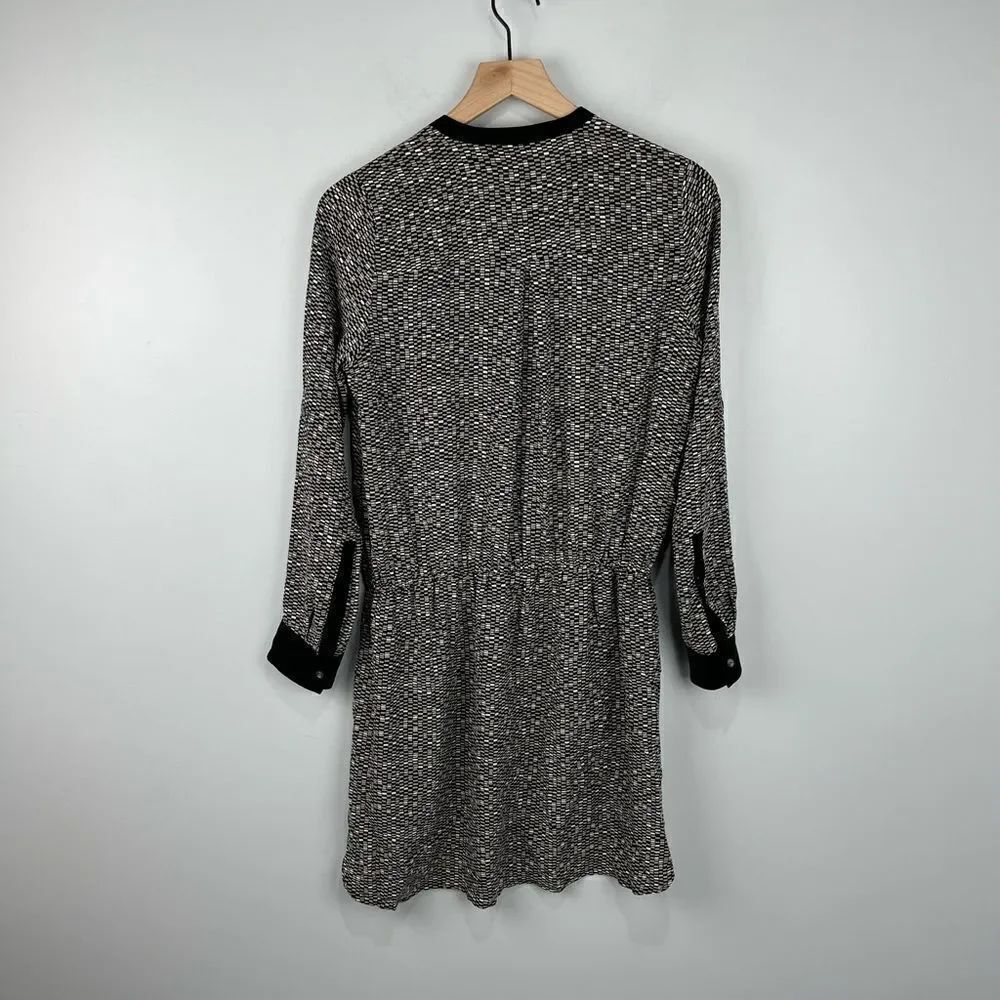 Vince Patterned Drawstring Waist Dress XS - Picture 7 of 7